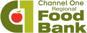 Channel-One-Logo-Retina Channel One Regional Food Bank Logo With A Red Apple Inside A Green Number 1.